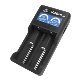 Xtar VC2 Li Ion USB oplader til 14500/18500/18650/26650 (2 batterier)